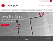 Tablet Screenshot of chronopost.pt
