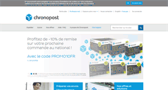 Desktop Screenshot of chronopost.fr
